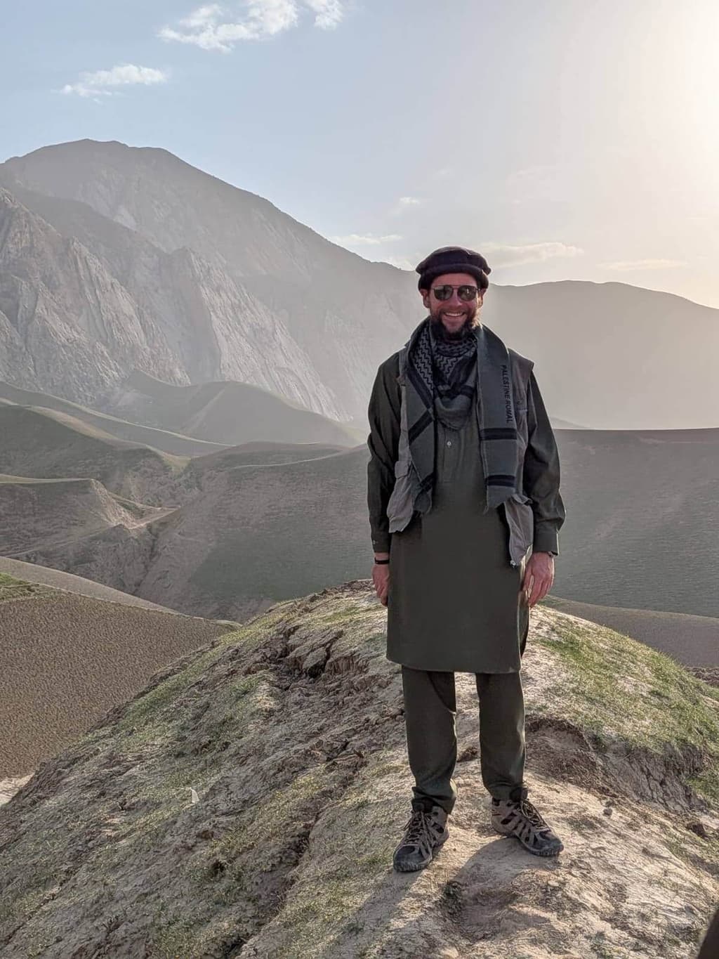 James Merriman in Afghanistan, near Mazar-e-Sharif