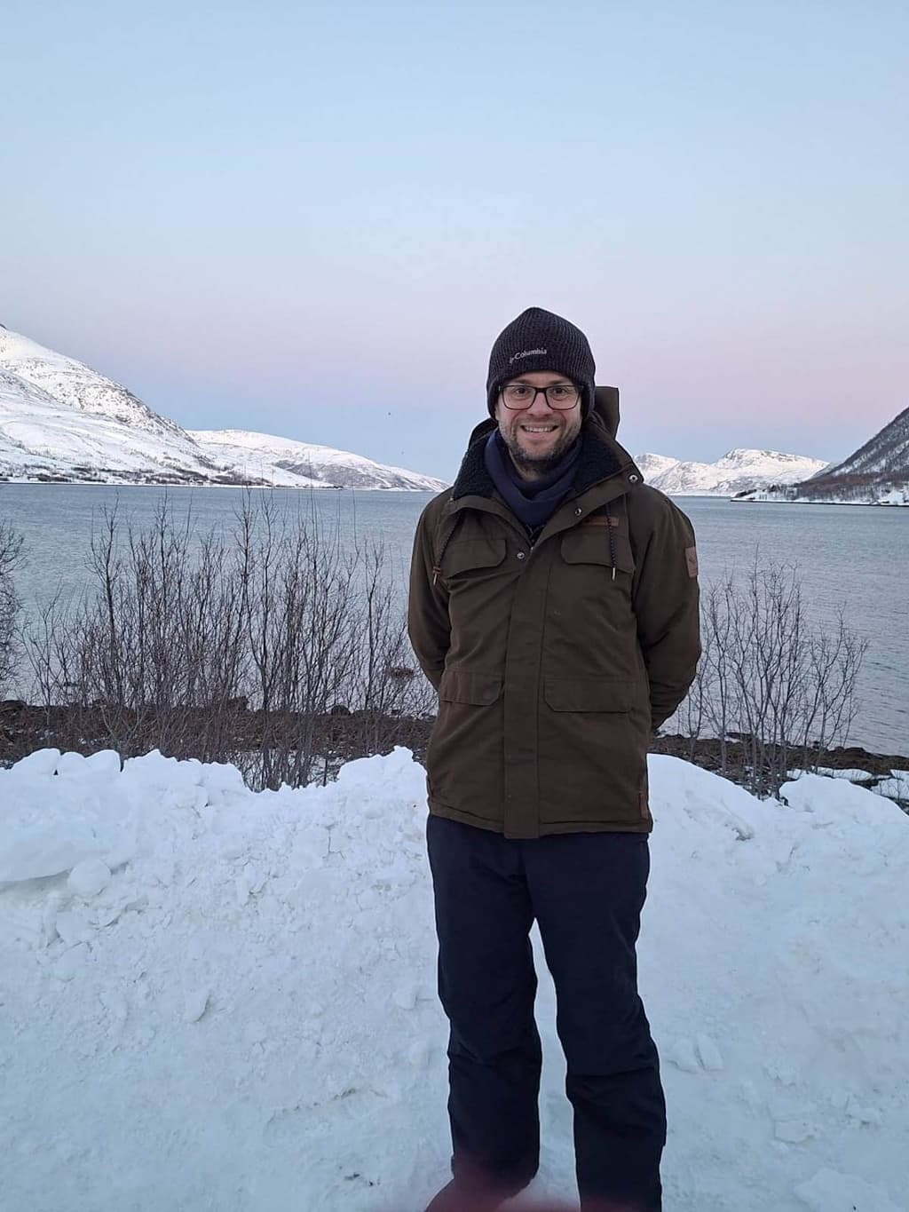 James Merriman in a Norwegian winter